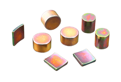 Permanent NdFeB magnet with color Zn