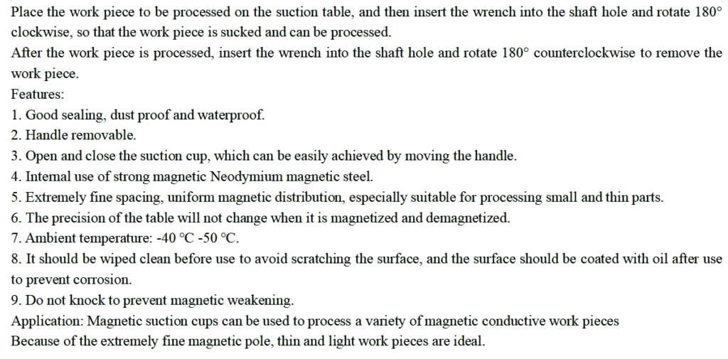 machine magnetic chuck